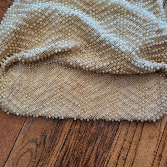 Vintage Beaded Pearl Clasp Closure Handbag - Picture 9 of 10